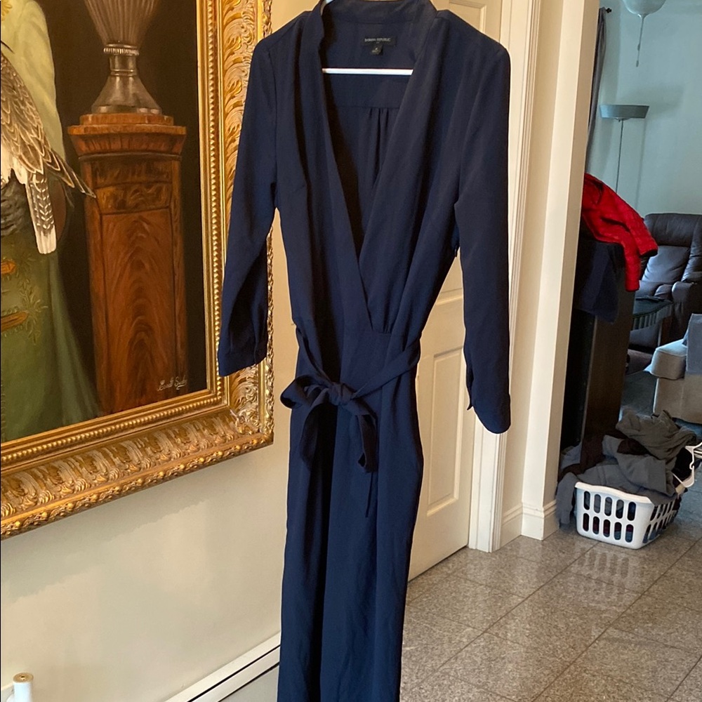 Banana Republic Navy Jumpsuit